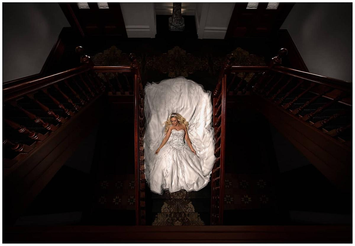 Sleeping Beauty fairytale theme bridal portrait at Curzon Hall.