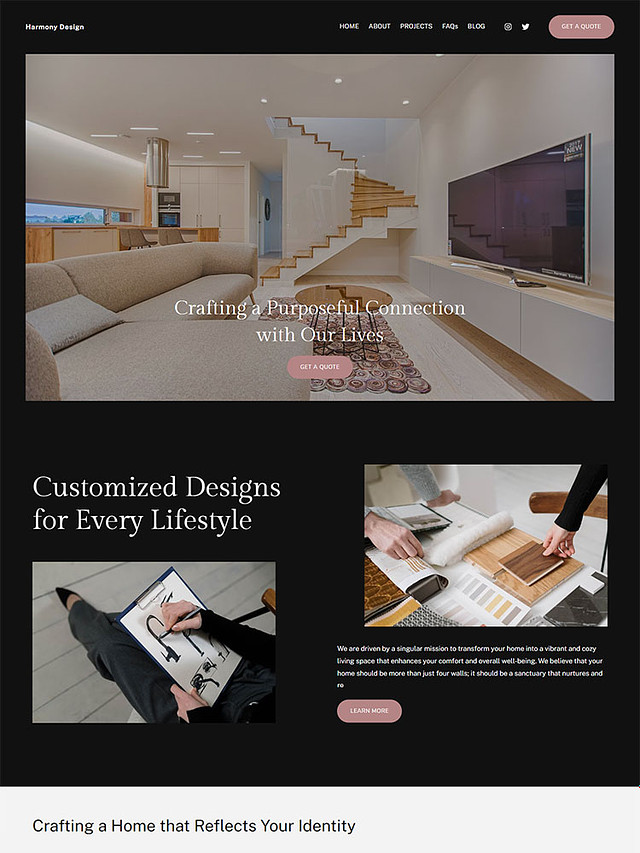 Lagoon - Pixpa Portfolio Website Templates