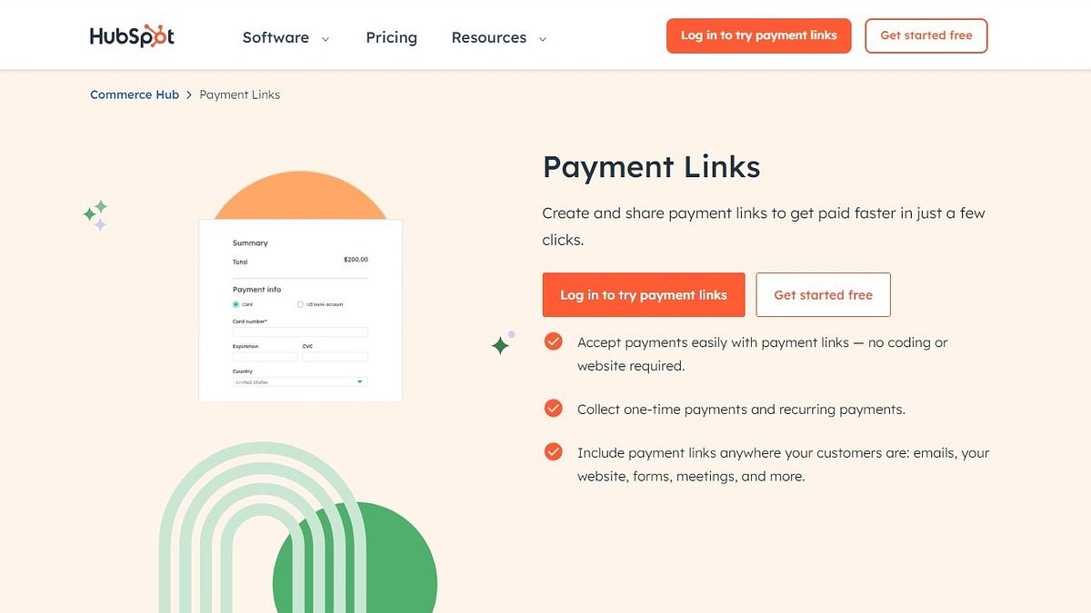 Liens de paiement HubSpot