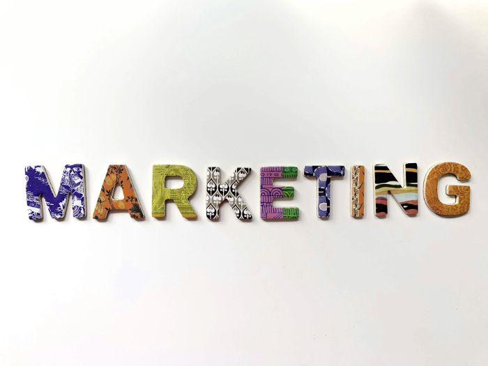 Image of the word marketing