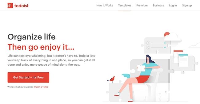 Aplicación de productividad de gestión de tareas ToDoist