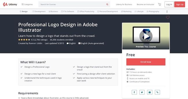 Профессиональный дизайн логотипа в Adobe Illustrator - Udemy
