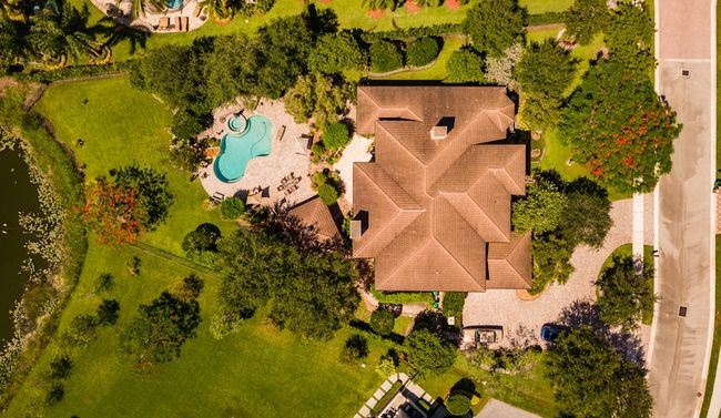 Aerial real estate photography