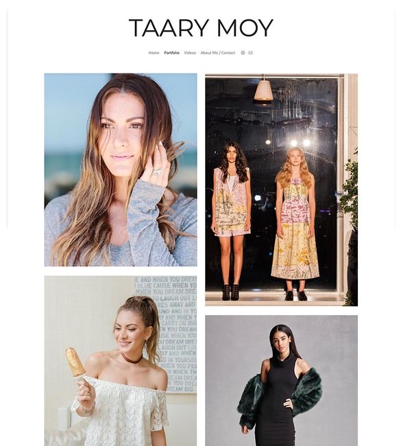 Сайт портфолио Taary Moy