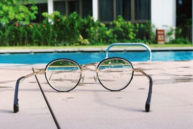 View the pool through two very different perspectives