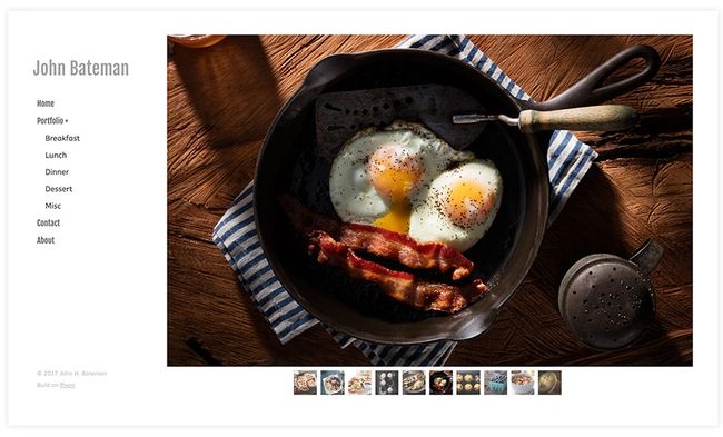 John Bateman-Website für Lebensmittelfotografie